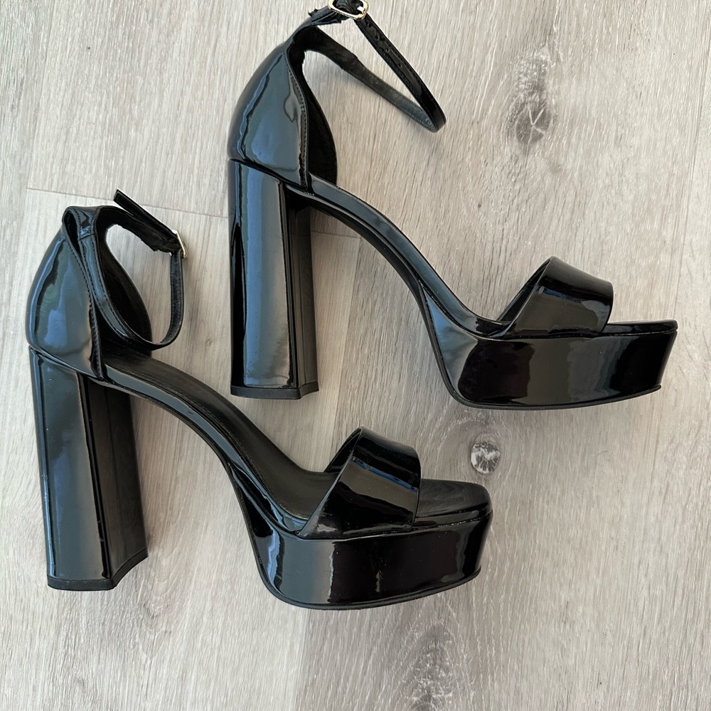 Madden Girl Black Platform Heels